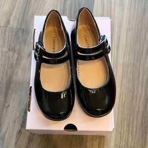 Christie & Jill Black Patent Kids Dress Shoes
